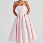 Edith Midi Dress - Blush - Image 6