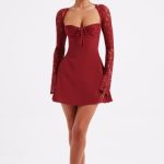 Jacinta Mini Dress - Red - Image 4
