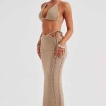 Jia Maxi Skirt - Beige - Image 7