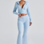 Portia Knit Pants - Baby Blue