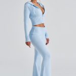 Portia Knit Pants - Baby Blue - Image 2