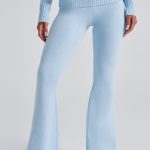 Portia Knit Pants - Baby Blue - Image 5