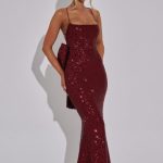 Meridith Maxi Dress - Wine - Image 3