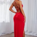 Victoria Maxi Dress - Red - Image 2