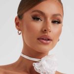 Tilli Floral Neck Tie - Ivory