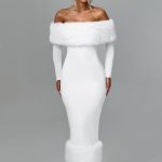 Vittoria Midi Dress - Ivory - Image 8