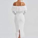 Vittoria Midi Dress - Ivory - Image 10