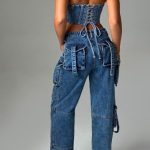 Brooklyn Cargo Pant - Dark Wash - Image 2