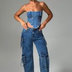 Brooklyn Cargo Pant - Dark Wash - Image 5
