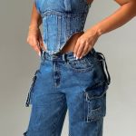 Brooklyn Cargo Pant - Dark Wash - Image 8