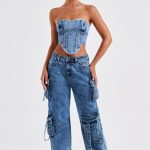 Brooklyn Cargo Pant - Dark Wash - Image 12