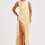 Peggy Maxi Dress - Lemon - Image 4