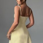 Dakota Mini Dress - Lemon - Image 2