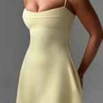 Dakota Mini Dress - Lemon - Image 3