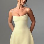 Dakota Mini Dress - Lemon - Image 6