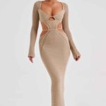 Nadine Maxi Dress - Beige - Image 12