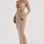 Nadine Maxi Dress - Beige - Image 15