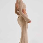 Nadine Maxi Dress - Beige - Image 16