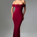 Bex Midi Dress - Burgundy - Image 2
