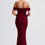 Bex Midi Dress - Burgundy - Image 3