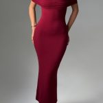 Bex Midi Dress - Burgundy - Image 5