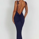 Sanya Maxi Dress - Navy - Image 7