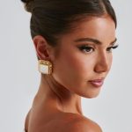 Kennedy Earrings - Ivory/Gold