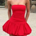 Gemma Mini Dress - Red - Image 5