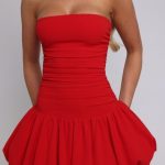 Gemma Mini Dress - Red - Image 6