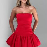 Gemma Mini Dress - Red - Image 9