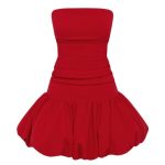 Gemma Mini Dress - Red - Image 11