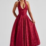 Effie Midi Dress - Red