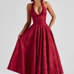 Effie Midi Dress - Red - Image 3