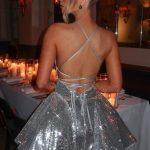 Electra Mini Dress - Silver - Image 3