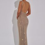 Petra Maxi Dress - Gold - Image 9
