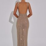 Petra Maxi Dress - Gold - Image 10