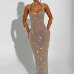 Petra Maxi Dress - Gold - Image 11