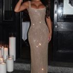 Petra Maxi Dress - Gold - Image 13