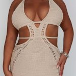 Selena Mini Dress - Cream - Image 9
