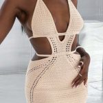 Selena Mini Dress - Cream - Image 16
