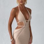 Selena Mini Dress - Cream - Image 22