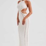 Delia Maxi Dress - White - Image 4