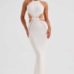 Delia Maxi Dress - White - Image 6