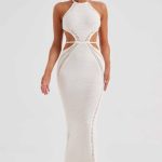 Delia Maxi Dress - White - Image 9