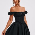 Penelope Mini Dress - Black - Image 4