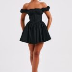 Penelope Mini Dress - Black - Image 6
