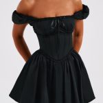 Penelope Mini Dress - Black - Image 7