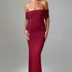 Belinda Maxi Dress - Burgundy - Image 2