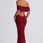 Belinda Maxi Dress - Burgundy - Image 3