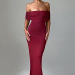 Belinda Maxi Dress - Burgundy - Image 5